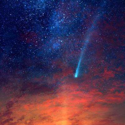 庞士-布鲁克斯彗星的螺旋彗发